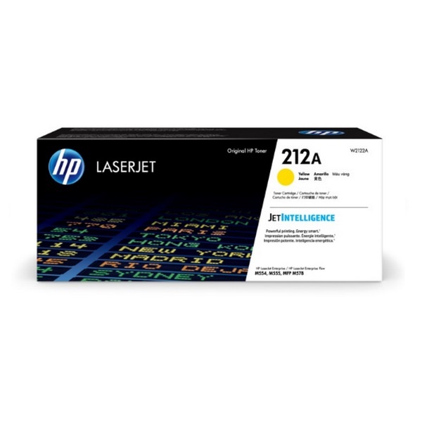 HP 정품토너 NO.212A W2122A 노랑 (M554DN/4500매)